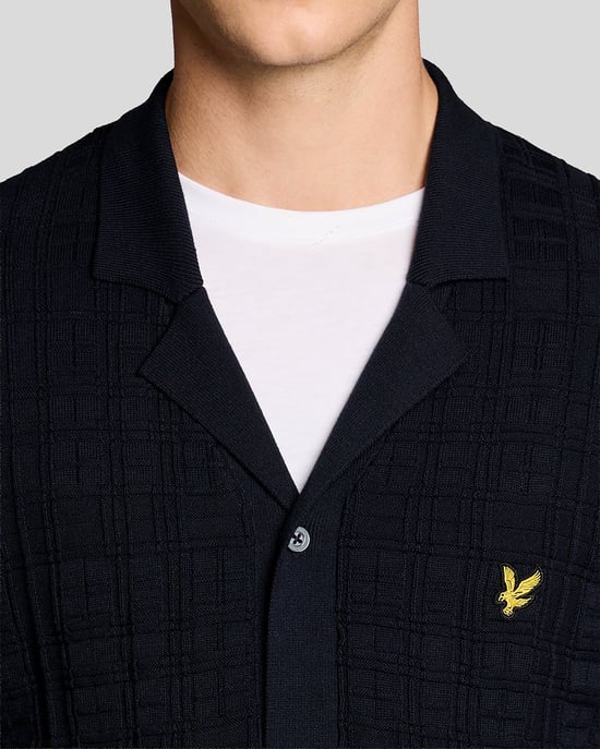 Revere Collar Knitted Resort Shirt - Image 3