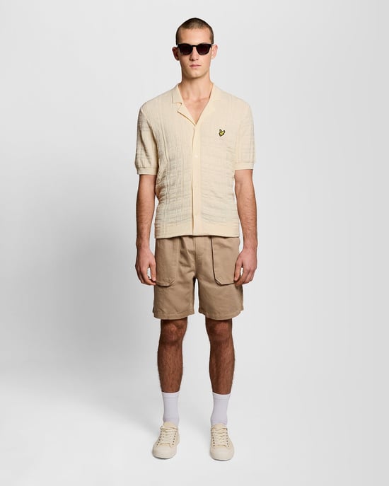 Revere Collar Knitted Resort Shirt - Image 2