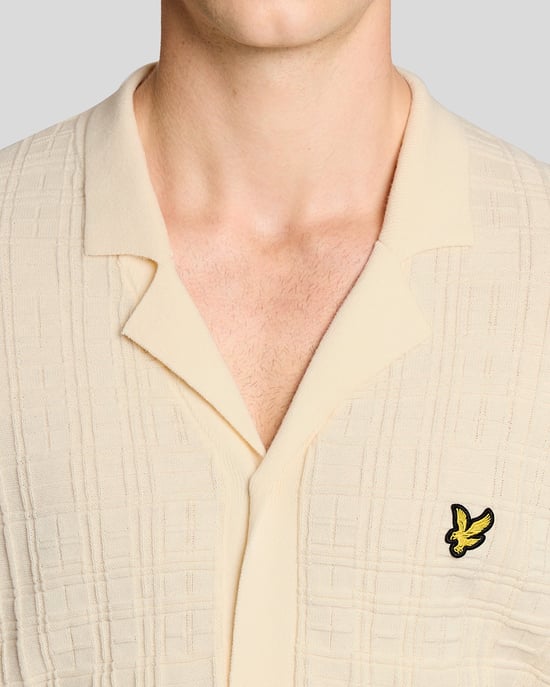Revere Collar Knitted Resort Shirt - Image 3
