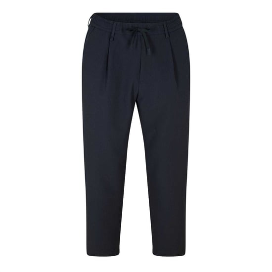 Boss Herenbroek met plooien en rechte pijpen (Donkerblauw) - Image 1