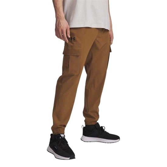 Under Armour Heren Vibe Woven Regular gevechtsbroek (Bruin) - Image 3