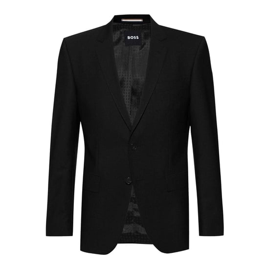 Boss H-Huge Heren Single-Breasted Slim Pakjasje (Zwart) - Image 1