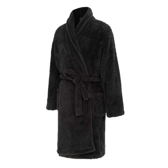 Howick Herenbadjas van pluche fleece met lange mouwen (Zwart) - Image 3