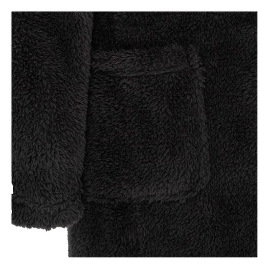 Howick Herenbadjas van pluche fleece met lange mouwen (Zwart) - Image 4