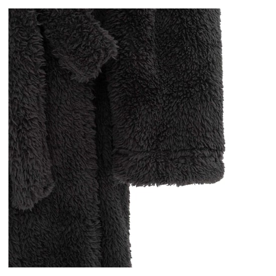 Howick Herenbadjas van pluche fleece met lange mouwen (Zwart) - Image 5