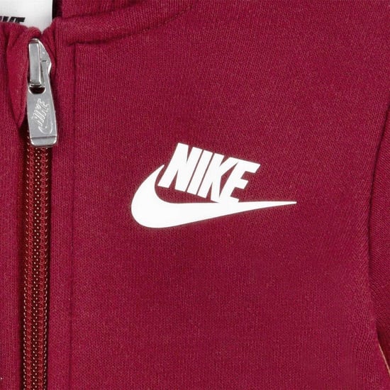 Nike Baby-overall met capuchon van polykatoen (Rood) - Image 4