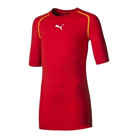 Puma Aansluitend basislaagshirt met korte mouwen voor meisjes (Rood) - Image 1