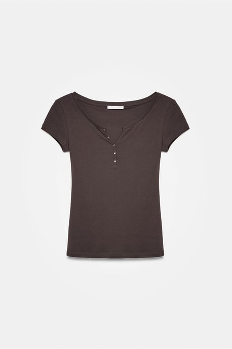 Women's Slim Fit Cotton U-Neck T-Shirt - Image 5