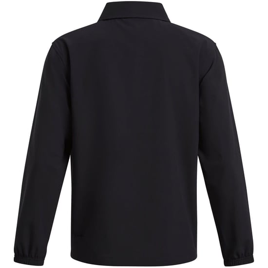 Under Armour Jongens Woven Snap-Front Coach Jacket (Zwart/Wit) - Image 2