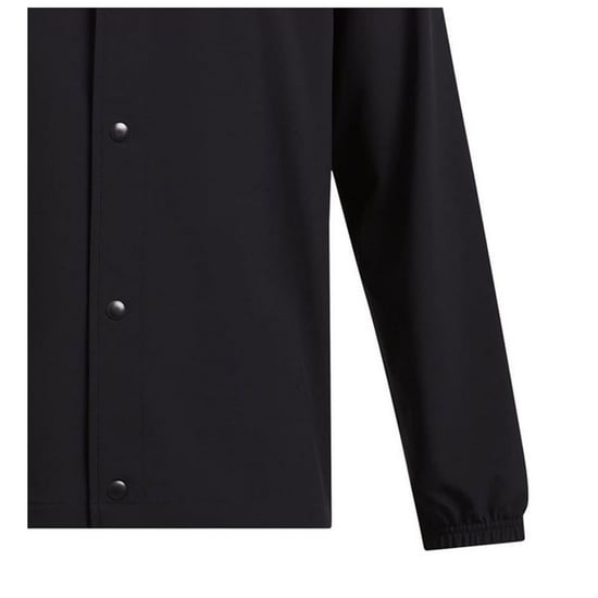 Under Armour Jongens Woven Snap-Front Coach Jacket (Zwart/Wit) - Image 4