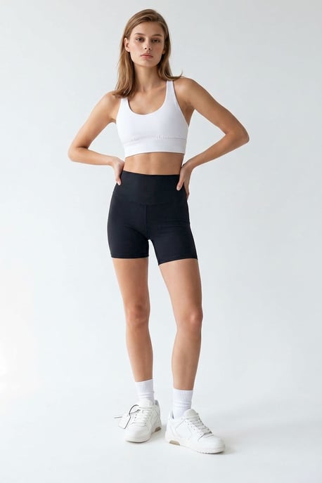Hoge Taille Skinny Fietsshorts - Image 3