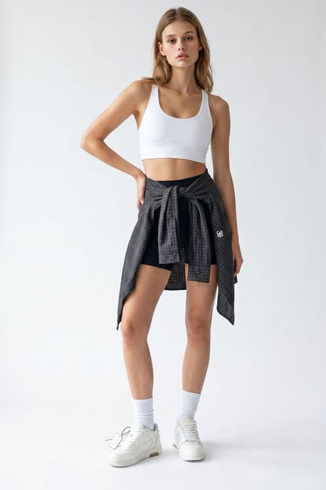 Hoge Taille Skinny Fietsshorts - Image 4