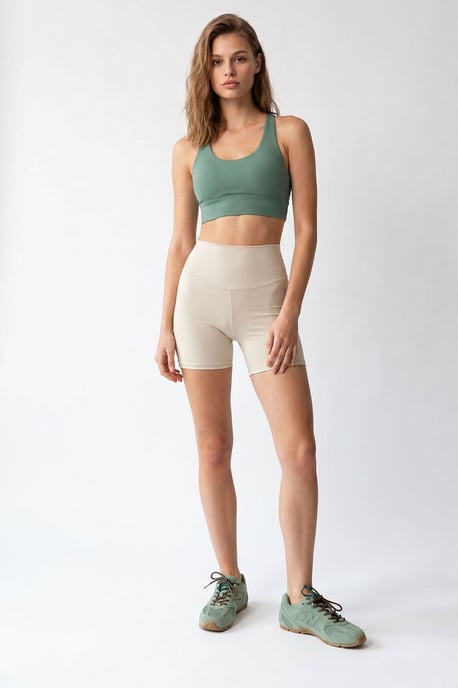 Hooggetailleerde Skinny Fietsshorts - Image 2
