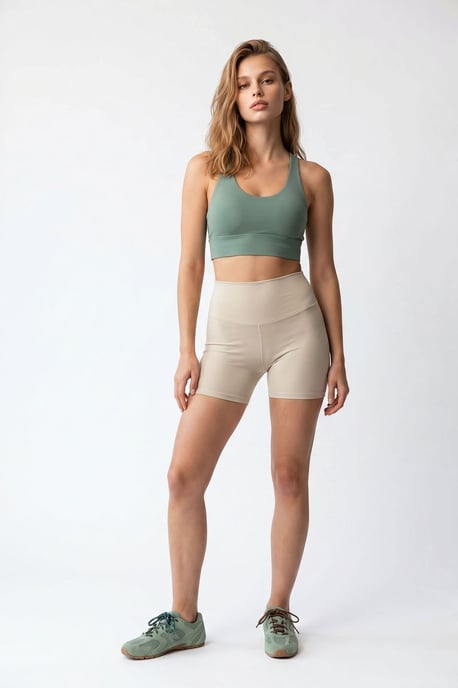 Hooggetailleerde Skinny Fietsshorts - Image 3
