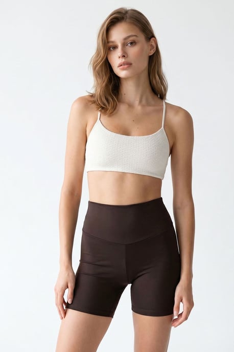 Hoge Taille Skinny Fietsshorts - Image 2