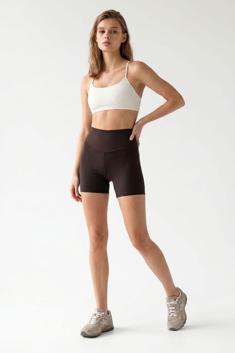 Hoge Taille Skinny Fietsshorts - Image 4