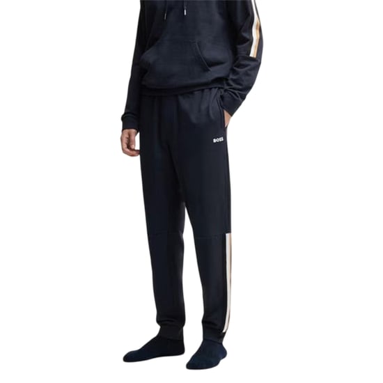 Boss Heren Iconic Vertical Stripe Joggers (Marineblauw) - Image 3