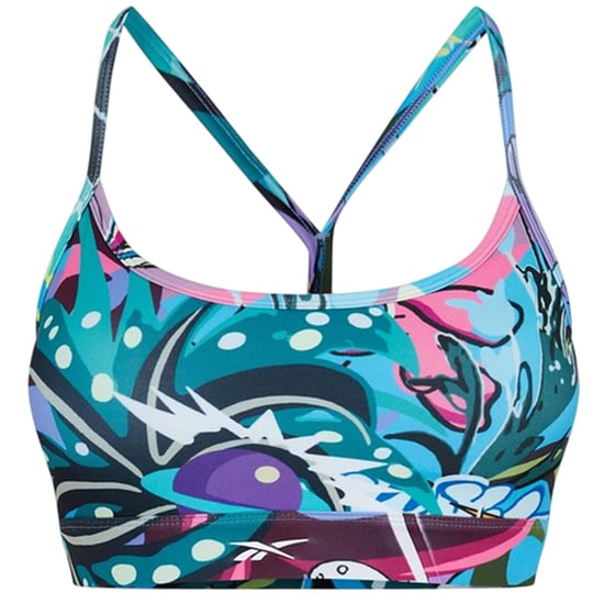 Reebok Abstracte sportbeha voor dames (Blauw/paars) - Image 2