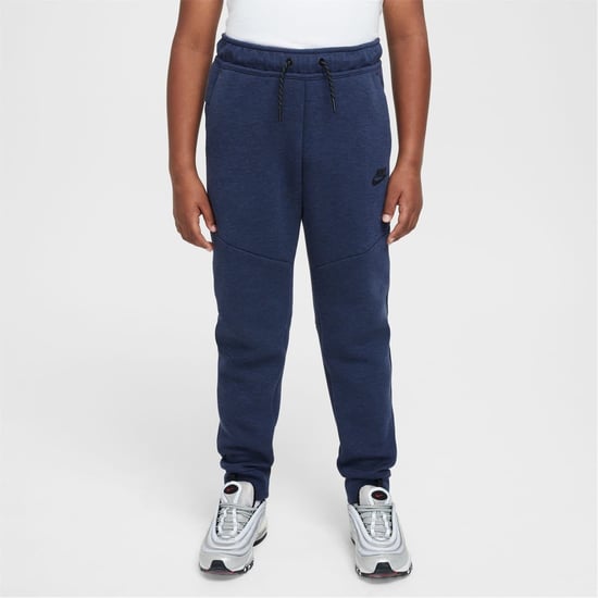 Boys Nike Tech Fleece Big Kids Pants in Obsidian Heathr - Image 1