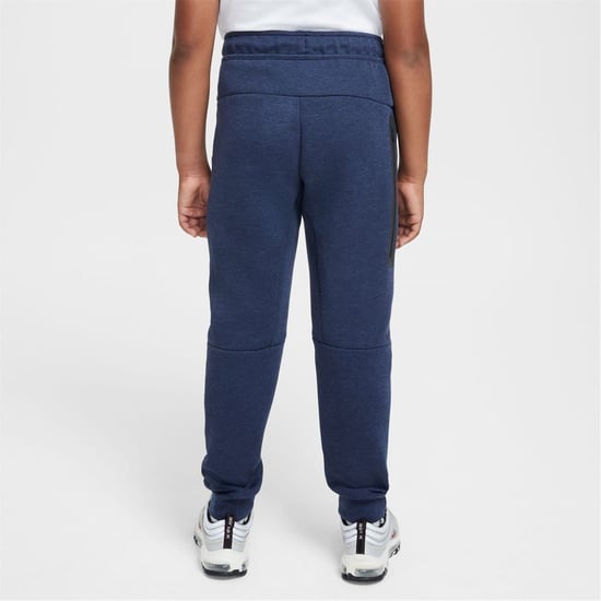 Boys Nike Tech Fleece Big Kids Pants in Obsidian Heathr - Image 2