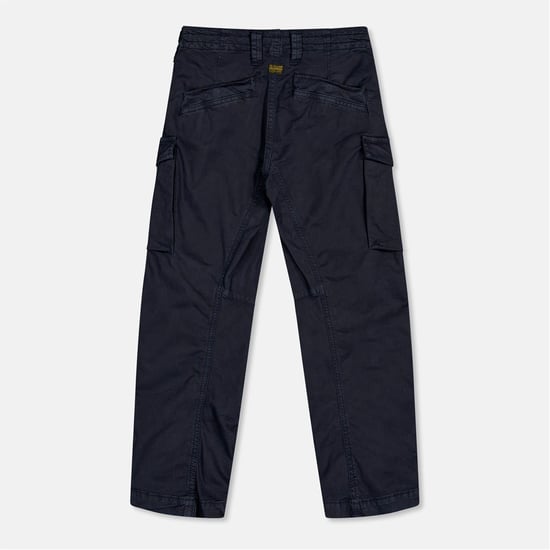 Boys G Star Solid Straight Cargo Trousers in Salute - Image 2