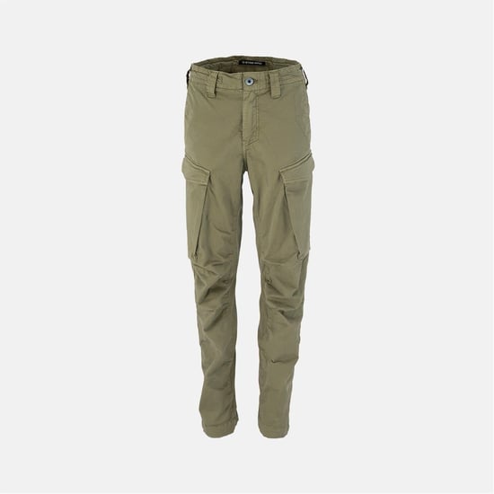 Boys G Star Solid Patterned Flap Pocket Combat Pants in Ensis Green - Image 1