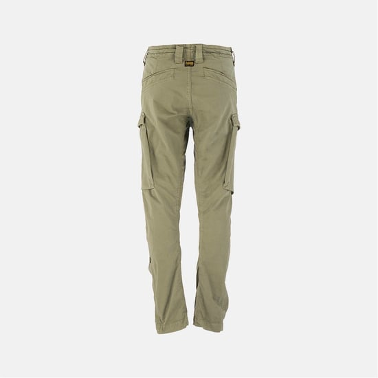 Boys G Star Solid Patterned Flap Pocket Combat Pants in Ensis Green - Image 2