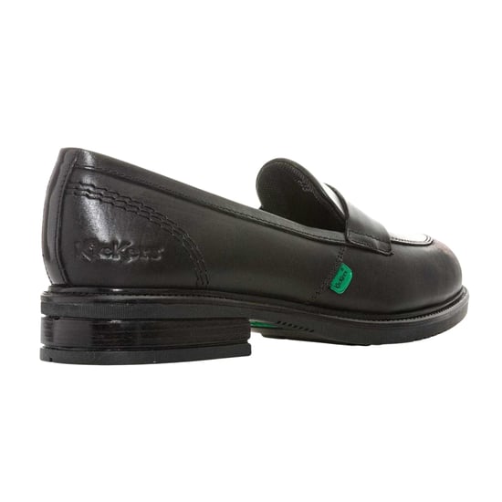 Kickers Dames/Dames Lach Leren Loafers (Zwart) - Image 2