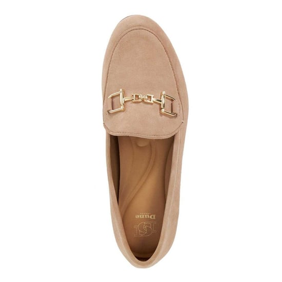 Dune London Womens/Ladies Glair Suede Loafers (Taupe) - Image 3