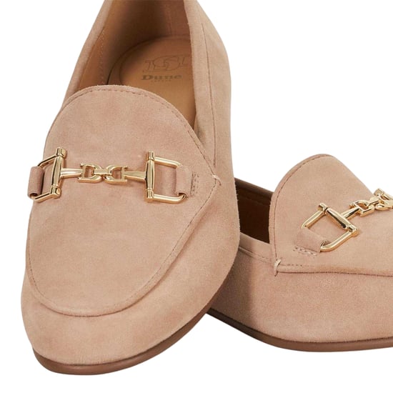 Dune London Womens/Ladies Glair Suede Loafers (Taupe) - Image 4