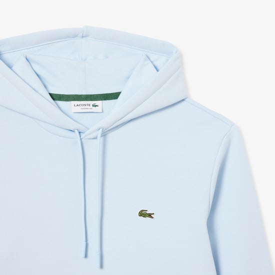 Men's Lacoste Hooded Neck Crocodile Print Sweatshirt in Blue T01 - Image 2