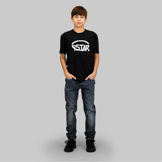 Boys G Star Junior Slim Fit Jeans in Dark Aged - Image 3