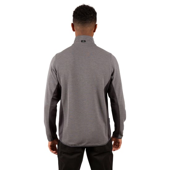 Trespass Heren Wotterham Mock Neck Lange Mouwen Top (Stormgrijs) - Image 4