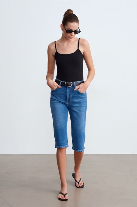 Slim-fit Mouwloze Blouse met Vierkante Hals - Image 4