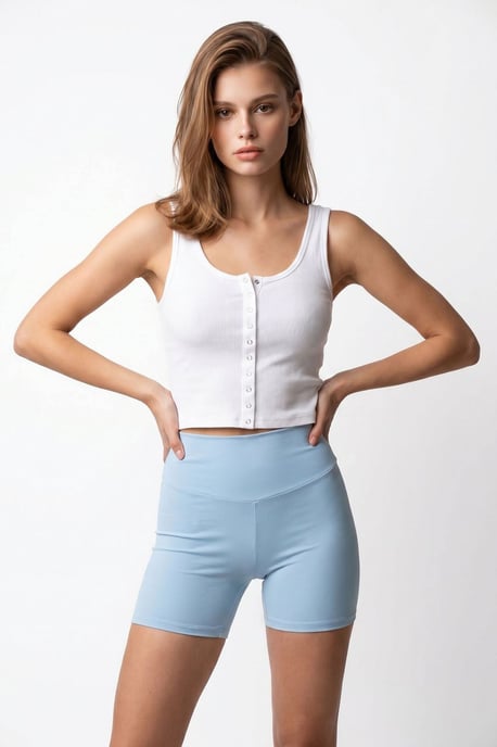 Hoge Taille Strakke Fietsbroek - Image 1