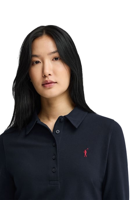 Women's Polo Shirt Long Sleeve Slim Fit POLO-SHIRT-L-S4 - Image 2