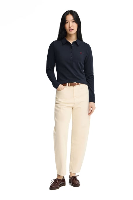 Women's Polo Shirt Long Sleeve Slim Fit POLO-SHIRT-L-S4 - Image 4