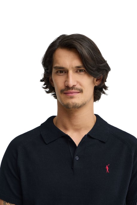 Men's Short Sleeve Polo Neck Sweater PULLOVER17 - Image 2