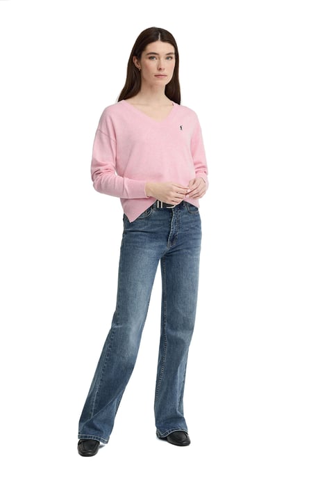 Women's V-Neck Sweater PULLOVER18 - Image 4
