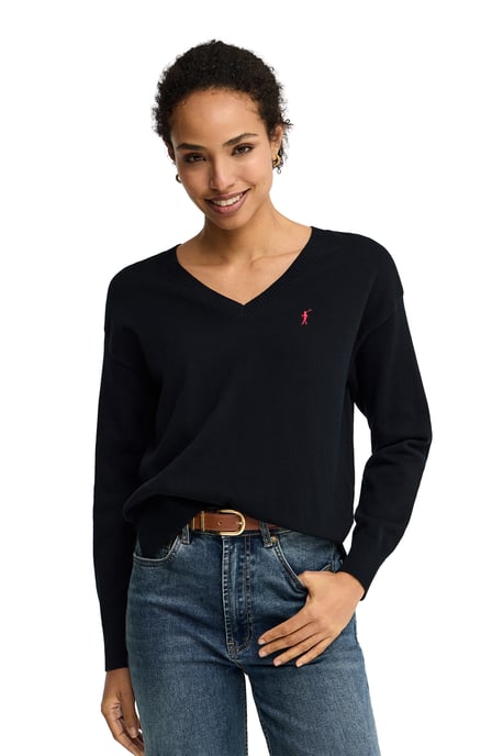 Women's V-Neck Sweater PULLOVER18 - Image 1