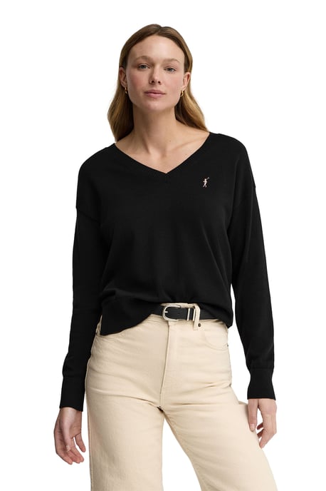 Women's V-Neck Sweater PULLOVER18 - Image 1