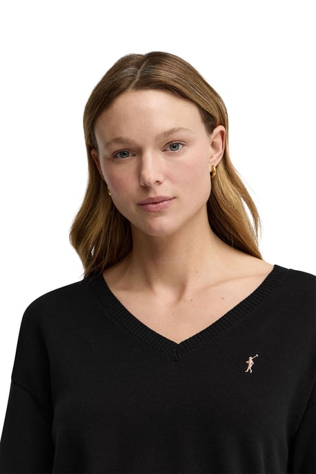 Women's V-Neck Sweater PULLOVER18 - Image 2