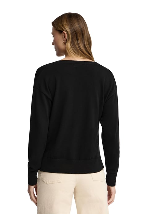 Women's V-Neck Sweater PULLOVER18 - Image 3