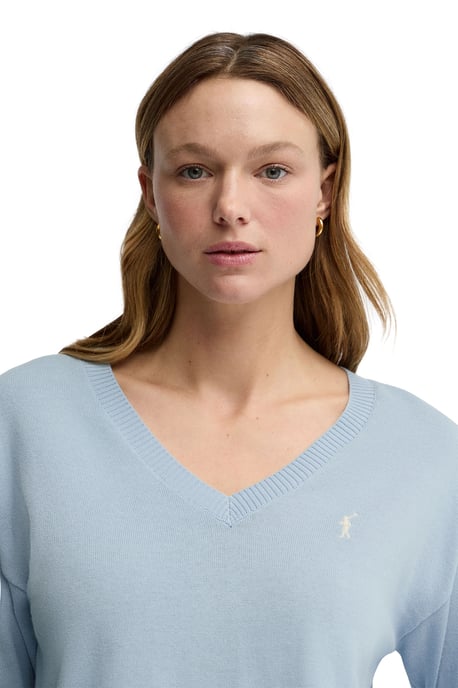 Women's V-Neck Sweater PULLOVER18 - Image 2