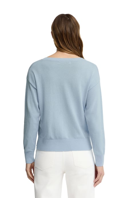 Women's V-Neck Sweater PULLOVER18 - Image 3