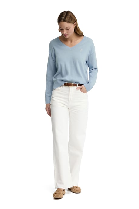 Women's V-Neck Sweater PULLOVER18 - Image 4