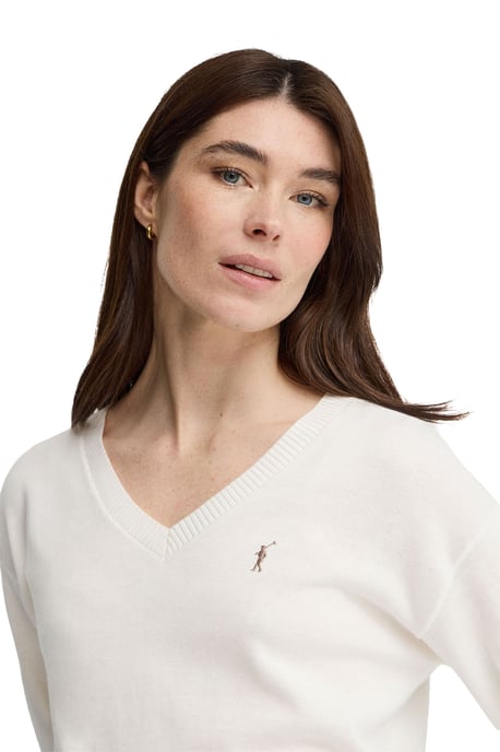 Women's V-Neck Sweater PULLOVER18 - Image 2
