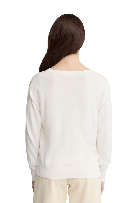 Women's V-Neck Sweater PULLOVER18 - Image 3