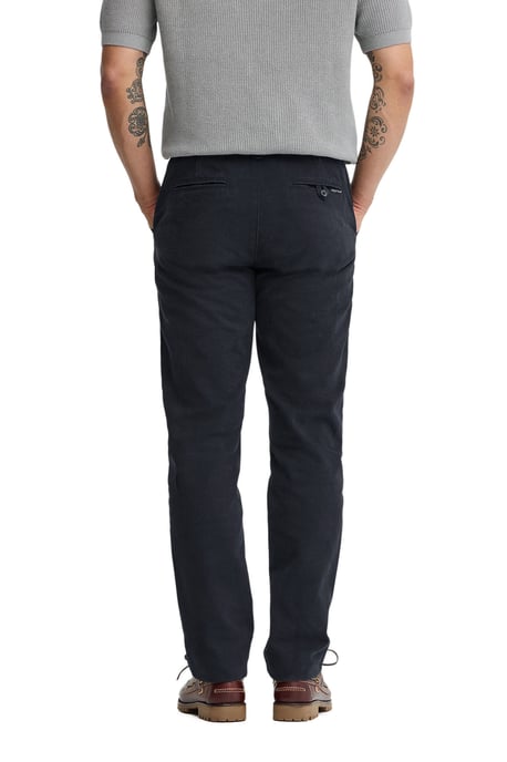 Marineblauwe chino met regular fit en Polo Club-logo - Image 3