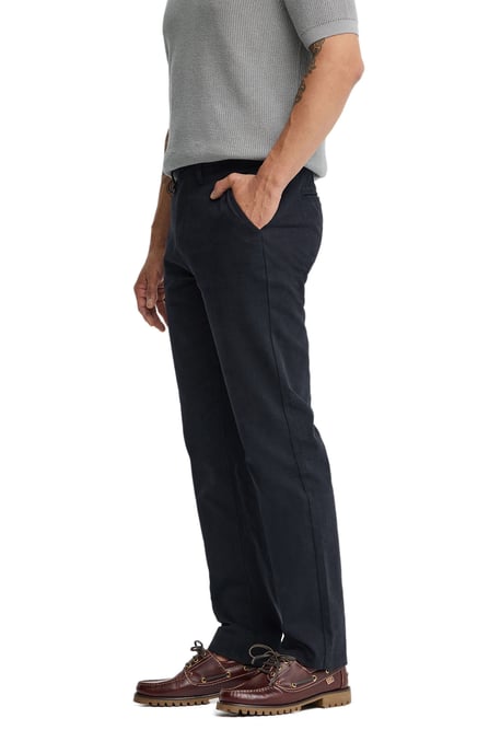 Marineblauwe chino met regular fit en Polo Club-logo - Image 4
